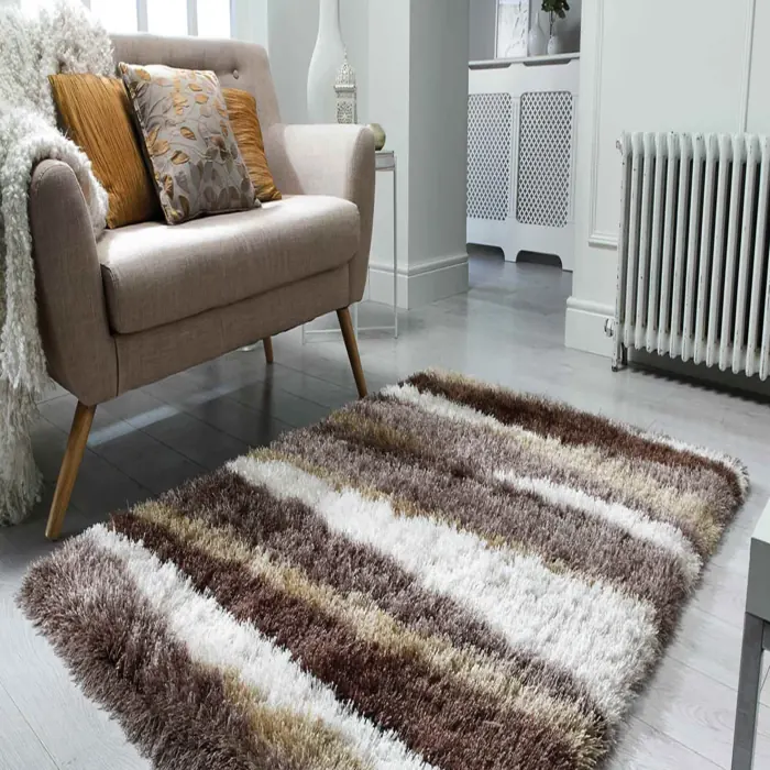 Shaggy wool rugs